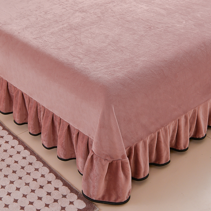 91家纺网 家纺一手货源 找家纺 佳一 2025新款高克重8-9斤 印花牛奶绒四件套 时光恋人