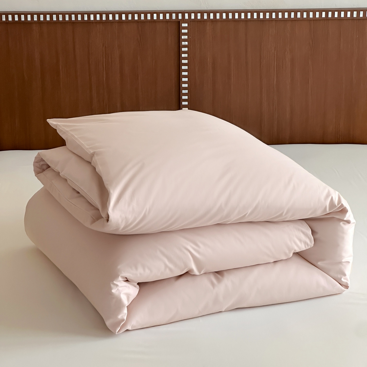 91家纺网 家纺一手货源 找家纺 三味舒屋 2025新款50支磨毛长绒棉纯棉纯色单被套被套单件-长期主义 浅淡粉