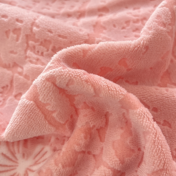 91家纺网 家纺一手货源 找家纺 爱家（原缔乐家纺） 2025新款牛奶雕花绒四件套-如梦 蝴蝶结-公主粉