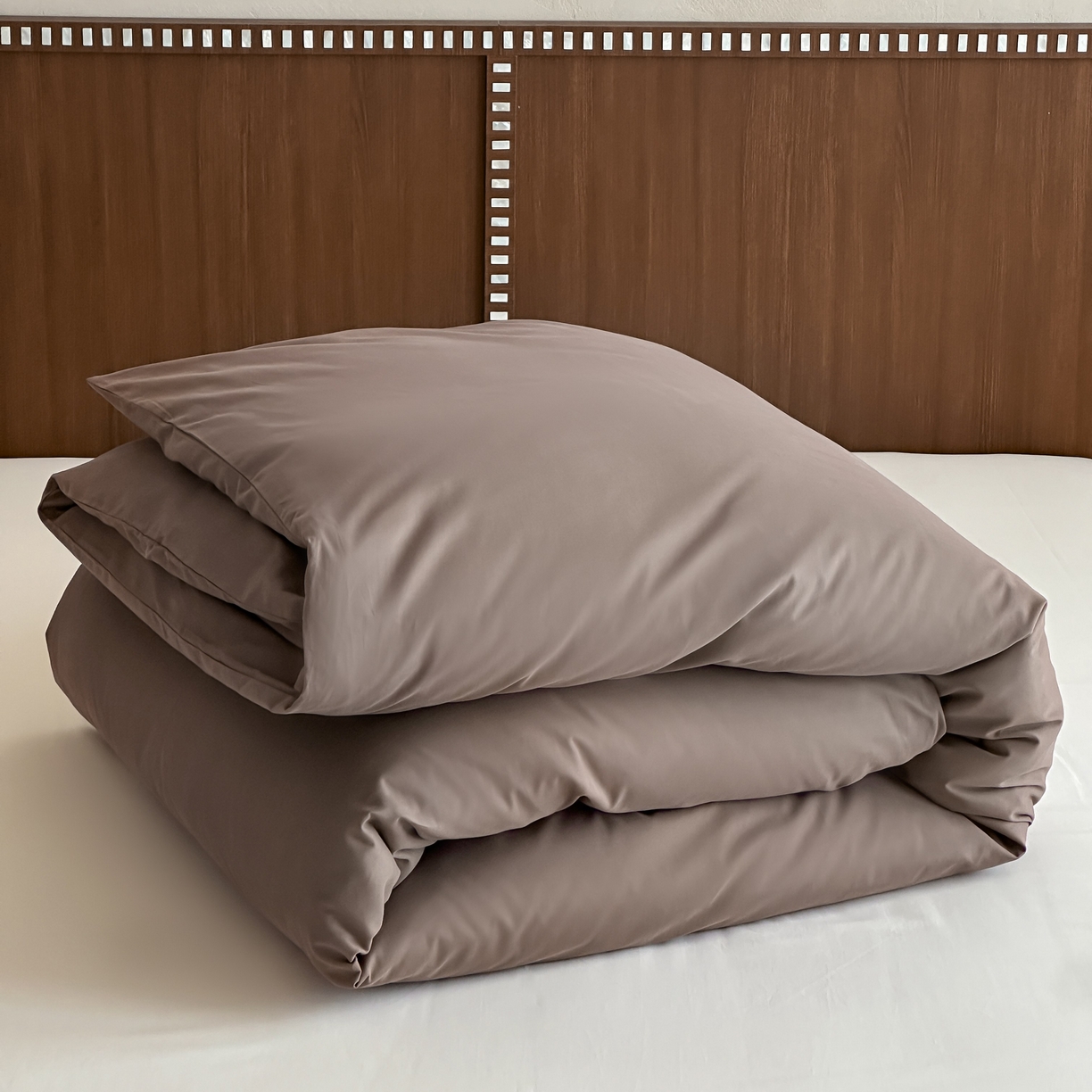 91家纺网 家纺一手货源 找家纺 三味舒屋 2025新款50支磨毛长绒棉纯棉纯色单被套被套单件-长期主义 巧克力