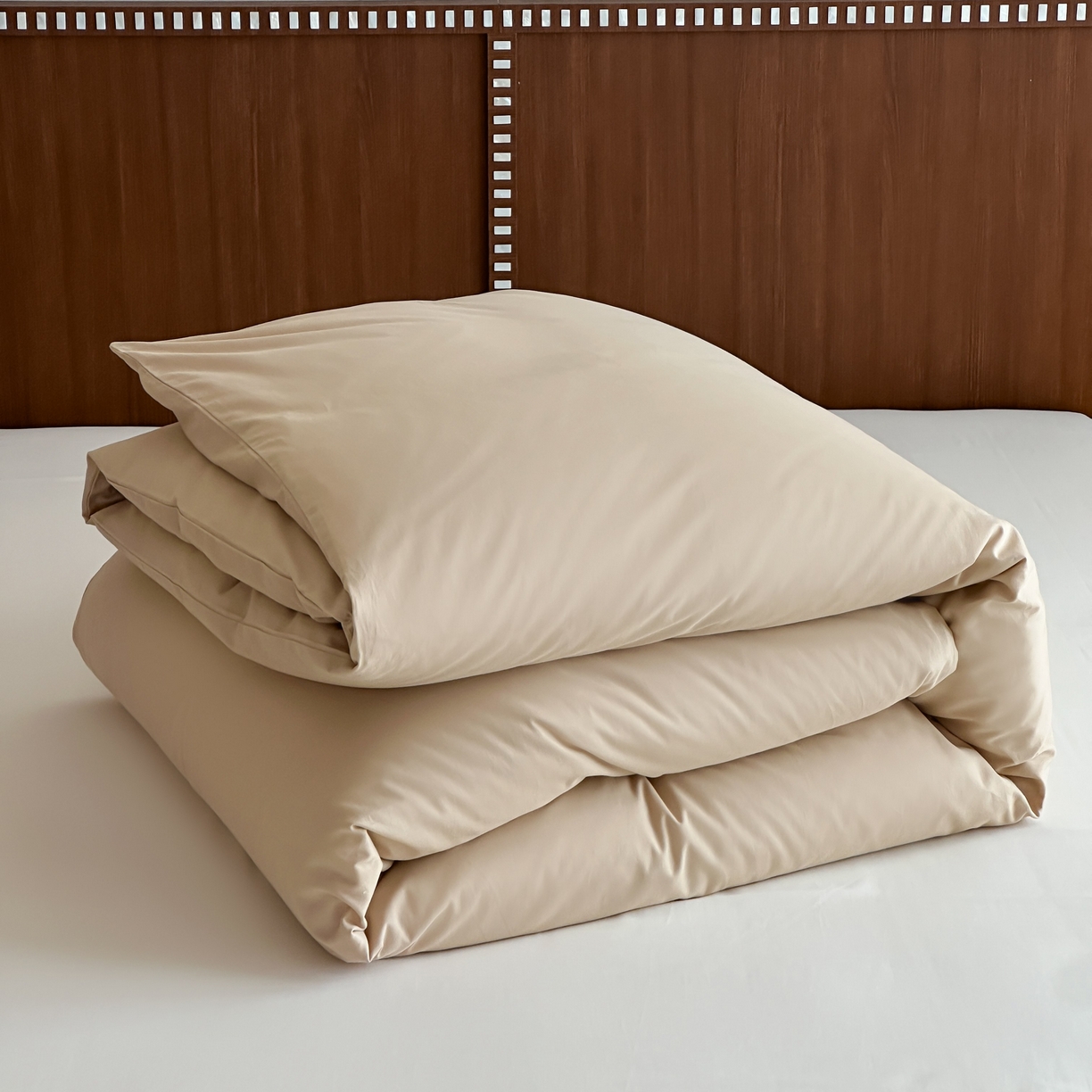 91家纺网 家纺一手货源 找家纺 三味舒屋 2025新款50支磨毛长绒棉纯棉纯色单被套被套单件-长期主义 曲奇