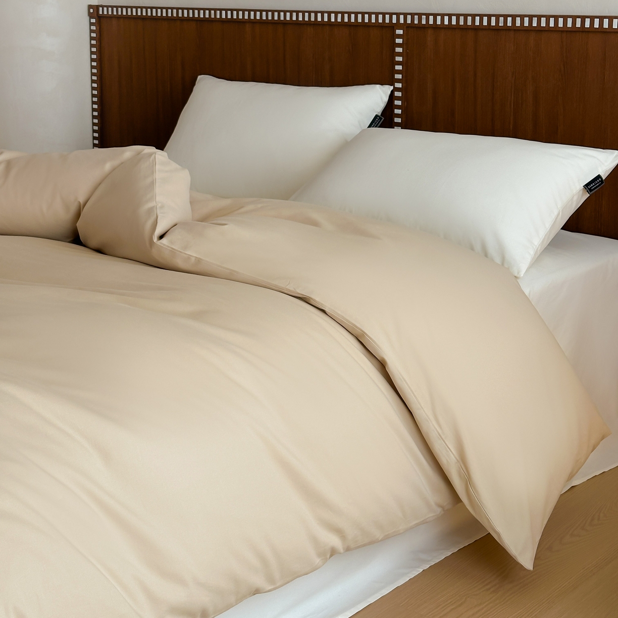 91家纺网 家纺一手货源 找家纺 三味舒屋 2025新款50支磨毛长绒棉纯棉纯色单被套被套单件-长期主义 曲奇