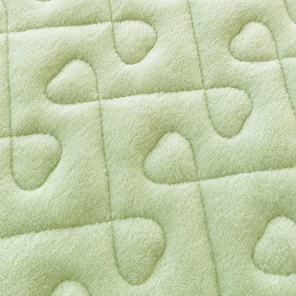 91家纺网 家纺一手货源 找家纺 悦织湾家纺 牛奶绒四件套纯色贴布绣床单款床盖款床上用品四件套时尚小兔2025新款加厚 床盖款-时尚小兔-绿