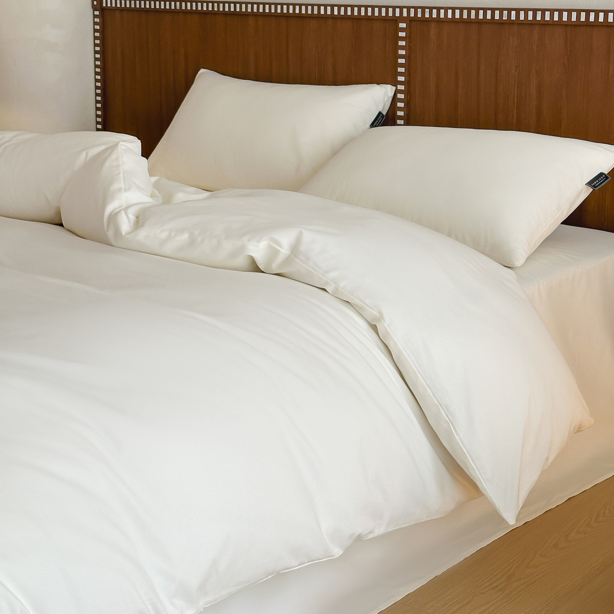 91家纺网 家纺一手货源 找家纺 三味舒屋 2025新款50支磨毛长绒棉纯棉纯色单被套被套单件-长期主义 雪白