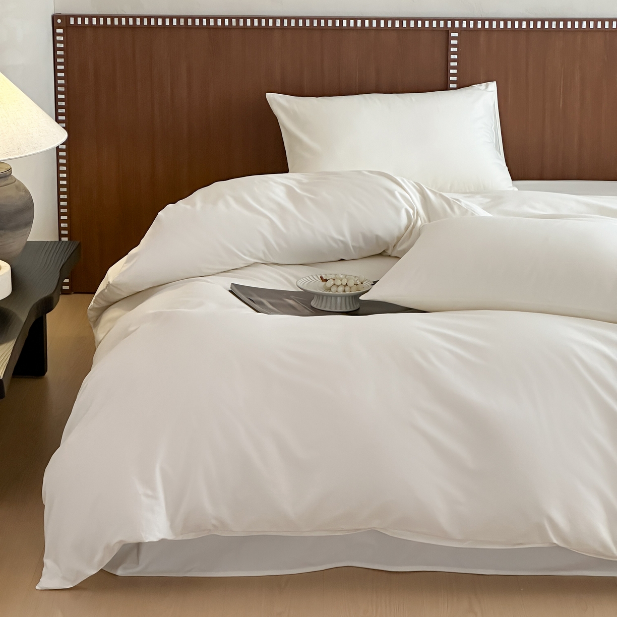 91家纺网 家纺一手货源 找家纺 三味舒屋 2025新款50支磨毛长绒棉纯棉纯色单被套被套单件-长期主义 雪白