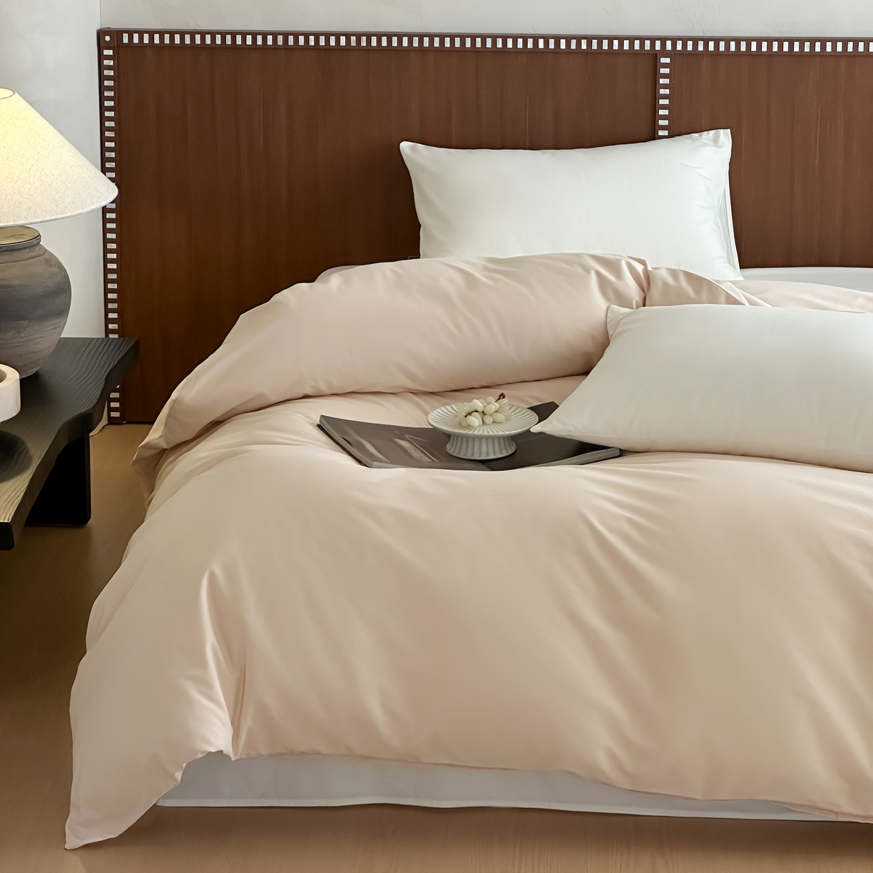 91家纺网 家纺一手货源 找家纺 三味舒屋 2025新款50支磨毛长绒棉纯棉纯色单被套被套单件-长期主义 亚麻金