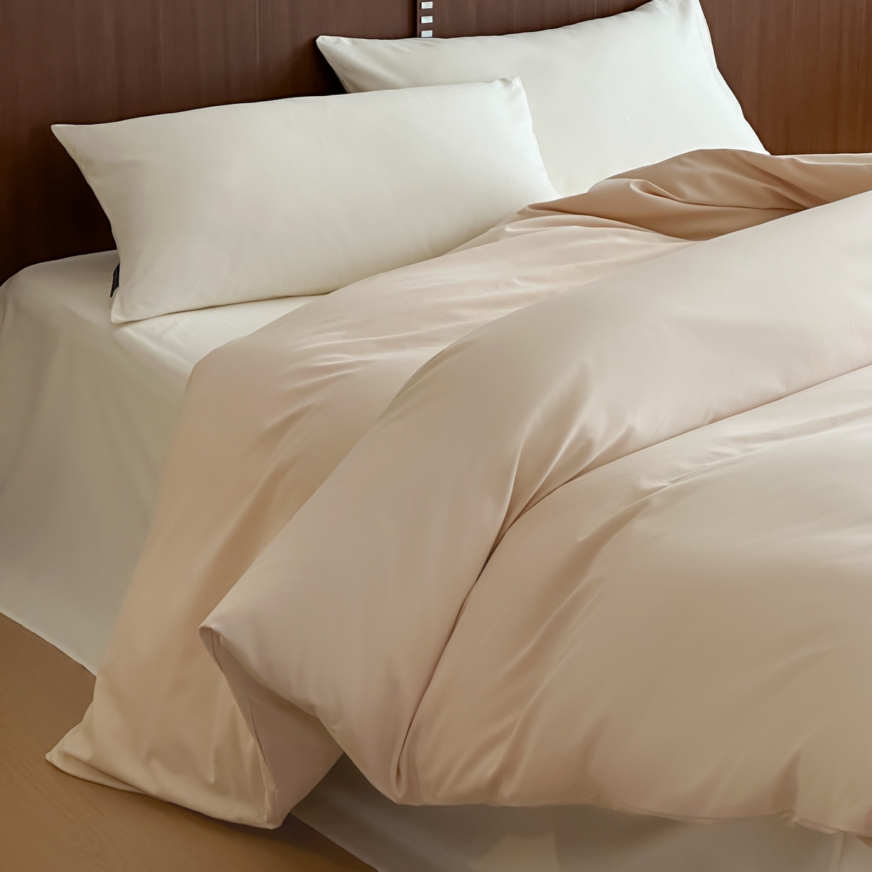 91家纺网 家纺一手货源 找家纺 三味舒屋 2025新款50支磨毛长绒棉纯棉纯色单被套被套单件-长期主义 亚麻金