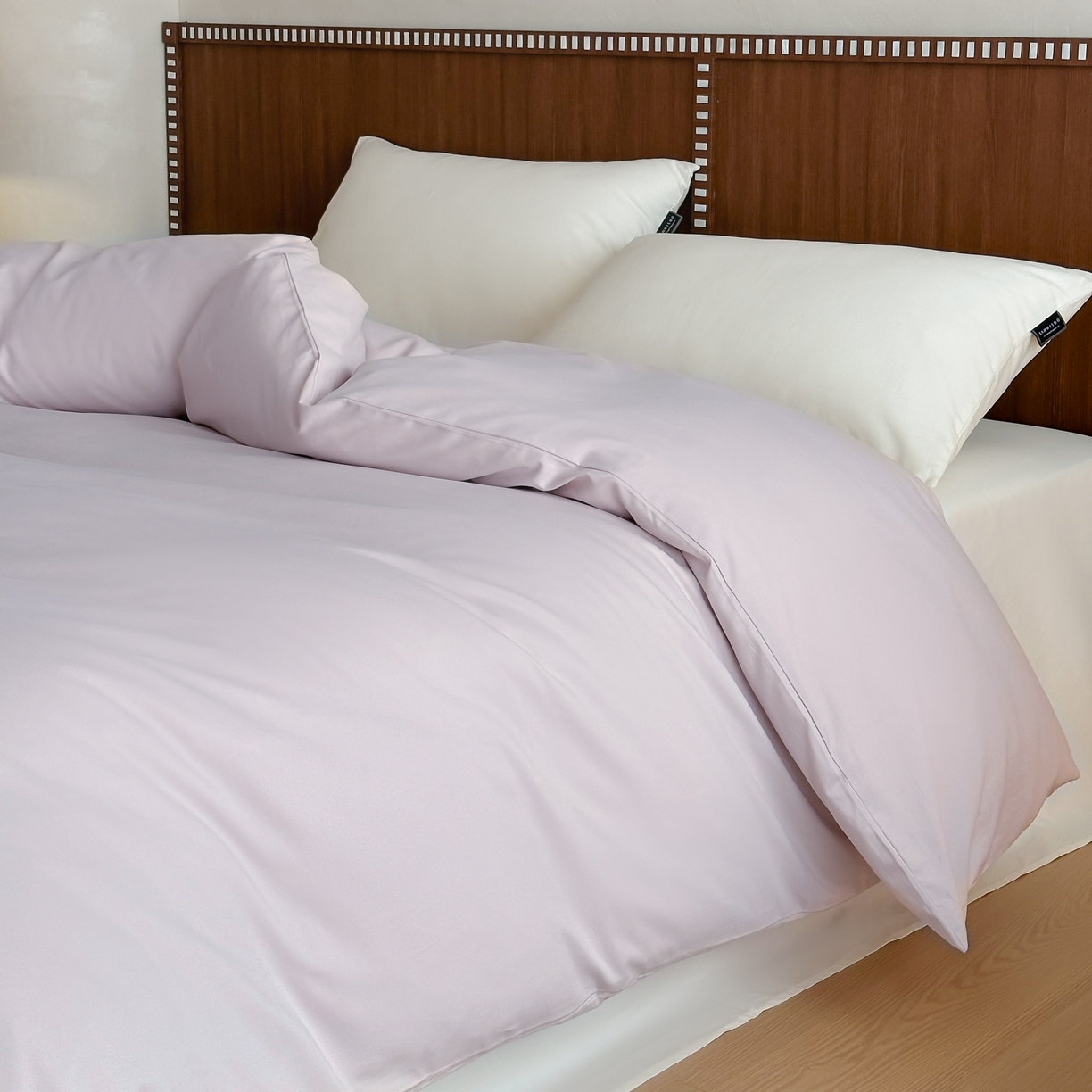 91家纺网 家纺一手货源 找家纺 三味舒屋 2025新款50支磨毛长绒棉纯棉纯色单被套被套单件-长期主义 紫灰