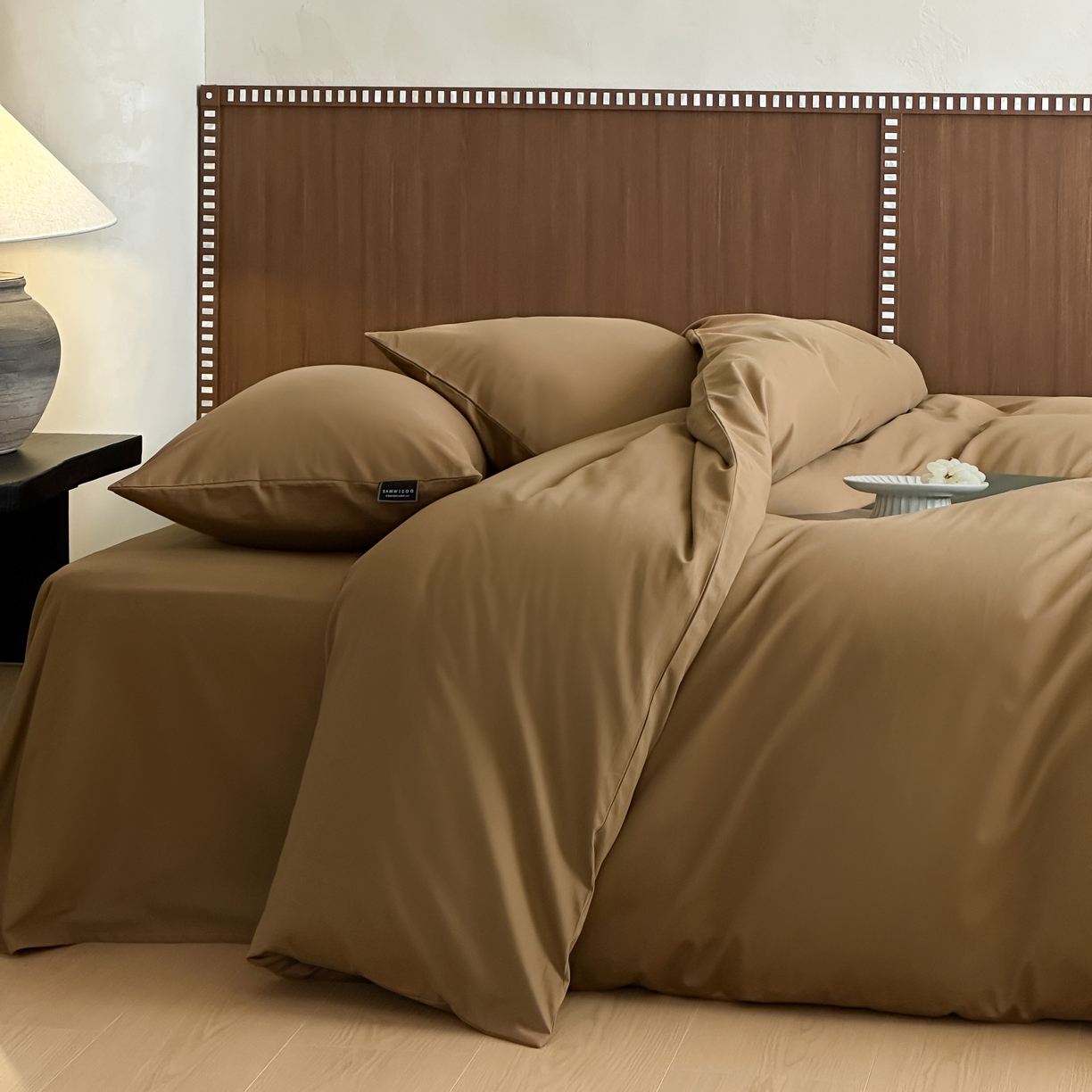 91家纺网 家纺一手货源 找家纺 （总）三味舒屋 2025新款50支磨毛长绒棉纯棉纯色四件套-长期主义