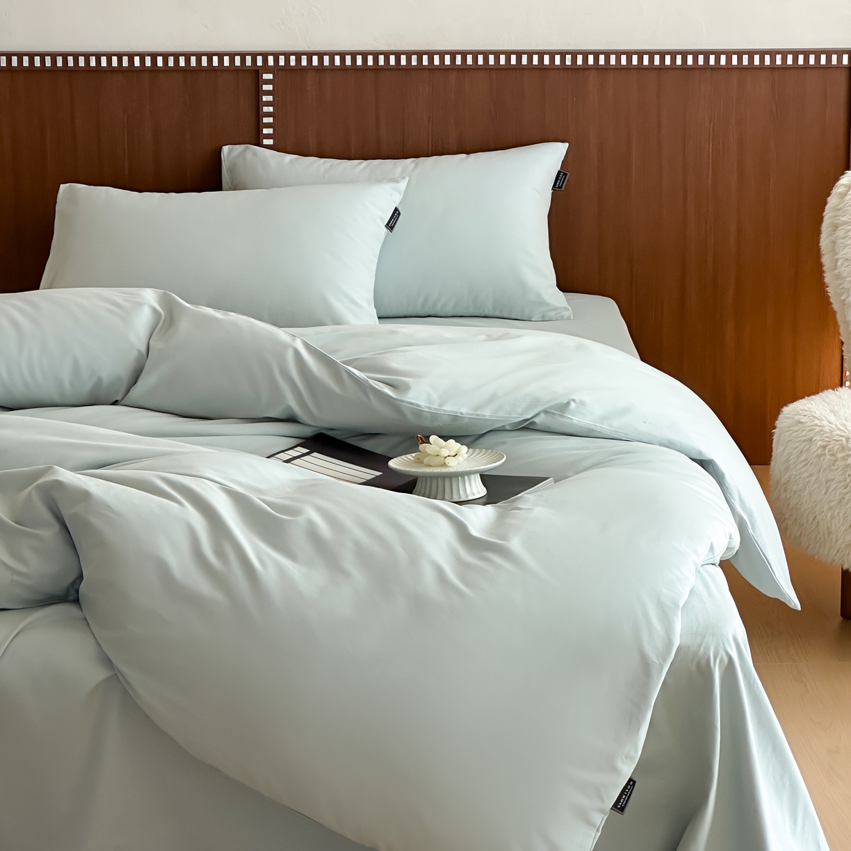 91家纺网 家纺一手货源 找家纺 （总）三味舒屋 2025新款50支磨毛长绒棉纯棉纯色四件套-长期主义