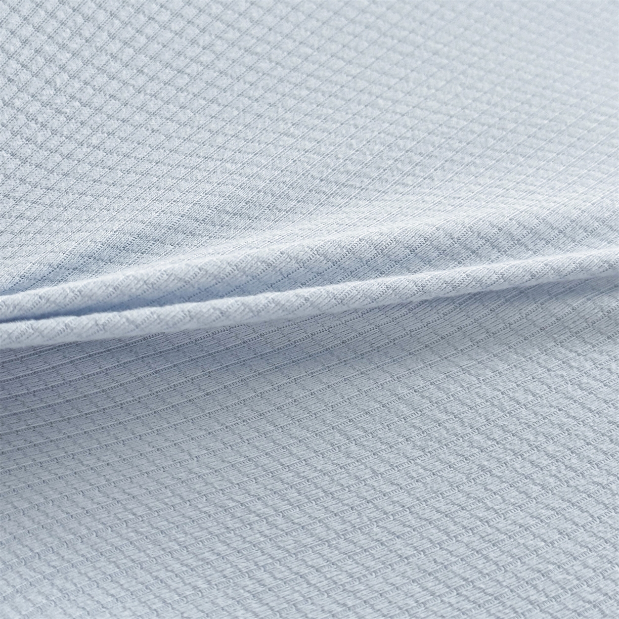 91家纺网 家纺一手货源 找家纺 麦肯锡 2025新款格纹烫画亲肤儿童记忆枕  枕头枕芯 蓝色/只