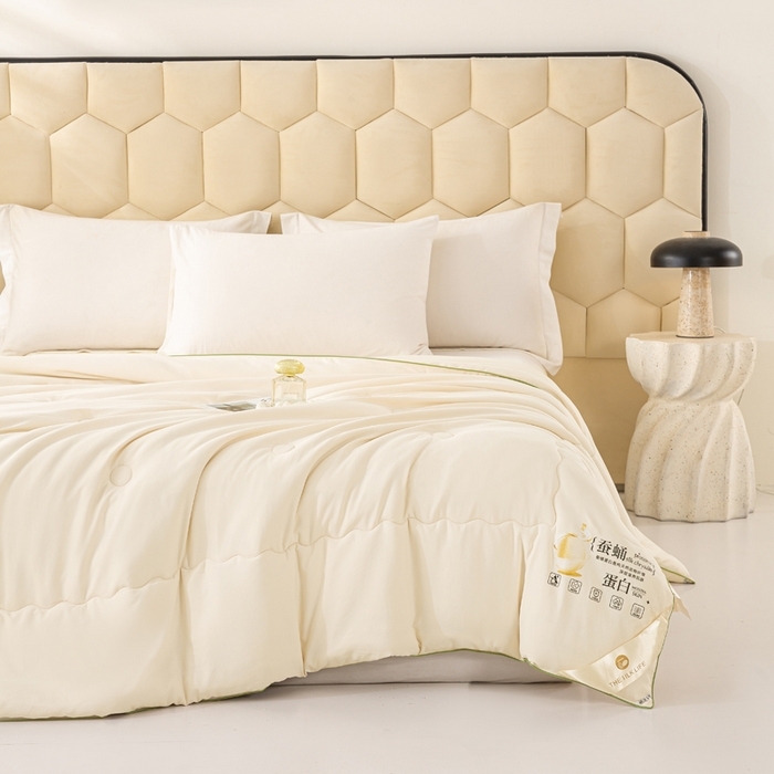 91家纺网 家纺一手货源 找家纺 （总）恋之巢家纺 2025新款100%斜纹全棉蚕丝被蚕丝蛋白被冬被保暖加厚春秋被夏凉被空调被加厚12斤供直播礼品被