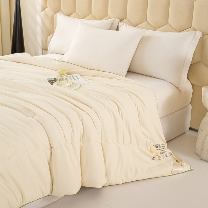 91家纺网 家纺一手货源 找家纺 （总）恋之巢家纺 2025新款100%斜纹全棉蚕丝被蚕丝蛋白被冬被保暖加厚春秋被夏凉被空调被加厚12斤供直播礼品被