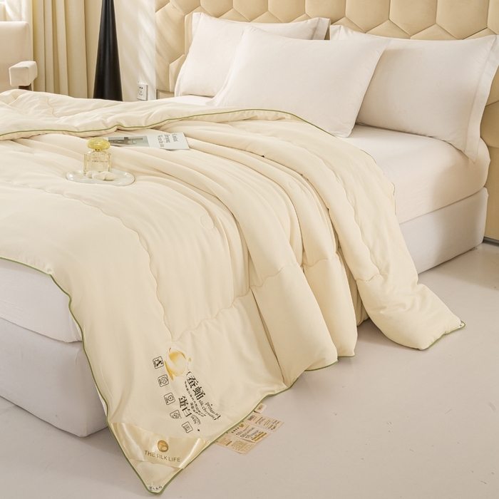 91家纺网 家纺一手货源 找家纺 （总）恋之巢家纺 2025新款100%斜纹全棉蚕丝被蚕丝蛋白被冬被保暖加厚春秋被夏凉被空调被加厚12斤供直播礼品被