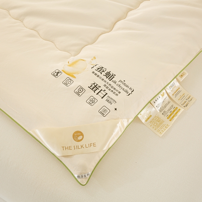 91家纺网 家纺一手货源 找家纺 （总）恋之巢家纺 2025新款100%斜纹全棉蚕丝被蚕丝蛋白被冬被保暖加厚春秋被夏凉被空调被加厚12斤供直播礼品被