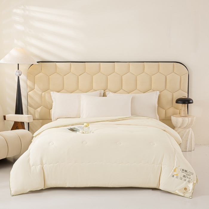 91家纺网 家纺一手货源 找家纺 （总）恋之巢家纺 2025新款100%斜纹全棉蚕丝被蚕丝蛋白被冬被保暖加厚春秋被夏凉被空调被加厚12斤供直播礼品被