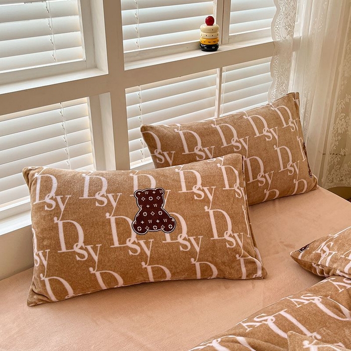 91家纺网 家纺一手货源 找家纺 （总）蓝梦 2025新款加厚保暖牛奶绒印花四件套