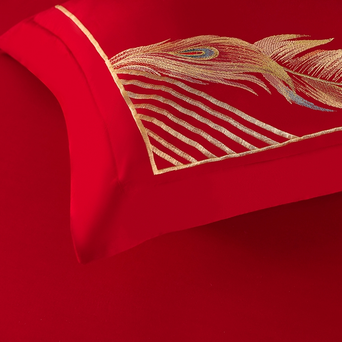 91家纺网 家纺一手货源 找家纺 （总）董成龙家纺 2025新款全棉中式精美绣花工艺婚庆系列四件套多件套