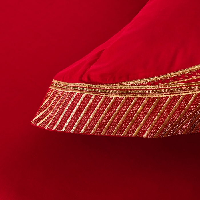 91家纺网 家纺一手货源 找家纺 董成龙家纺 2025新款全棉中式精美绣花工艺婚庆系列四件套多件套 龙凤呈祥