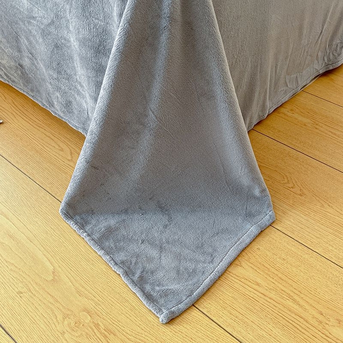 91家纺网 家纺一手货源 找家纺 蓝梦 2025新款加厚保暖牛奶绒印花四件套 潮流熊熊-蓝