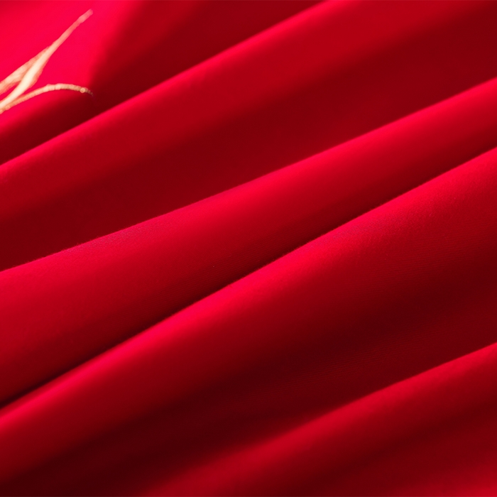 91家纺网 家纺一手货源 找家纺 董成龙家纺 2025新款全棉中式精美绣花工艺婚庆系列四件套多件套 喜结良缘