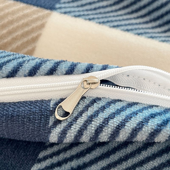 91家纺网 家纺一手货源 找家纺 蓝梦 2025新款加厚保暖牛奶绒印花四件套 时尚新都