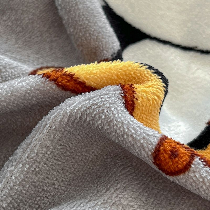 91家纺网 家纺一手货源 找家纺 蓝梦 2025新款加厚保暖牛奶绒印花四件套 熊猫乐园-灰