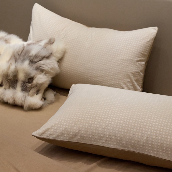 91家纺网 家纺一手货源 找家纺 金奇达家纺 2025新款【简色生活】热压纹-羽零™空气拉绒四件套（会员减20元）标准号全网控价（折后券后）不低于159元 简色生活-沙茶咖