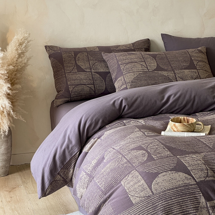 91家纺网 家纺一手货源 找家纺 （总）蓝邻家纺 2025年新款全棉色织提花磨毛四件套