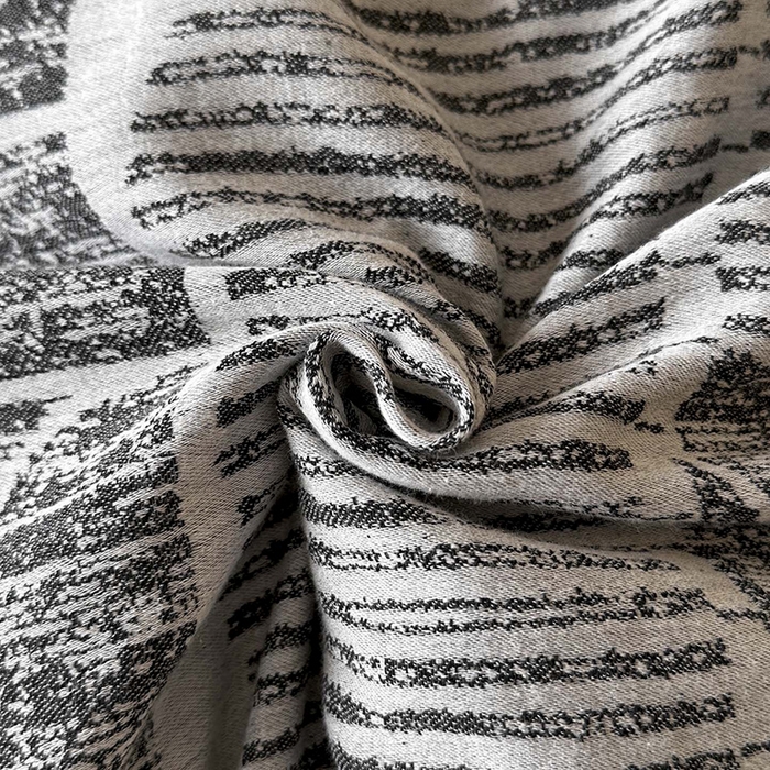 91家纺网 家纺一手货源 找家纺 蓝邻家纺 2025年新款全棉色织提花磨毛四件套 梵沐-灰黑