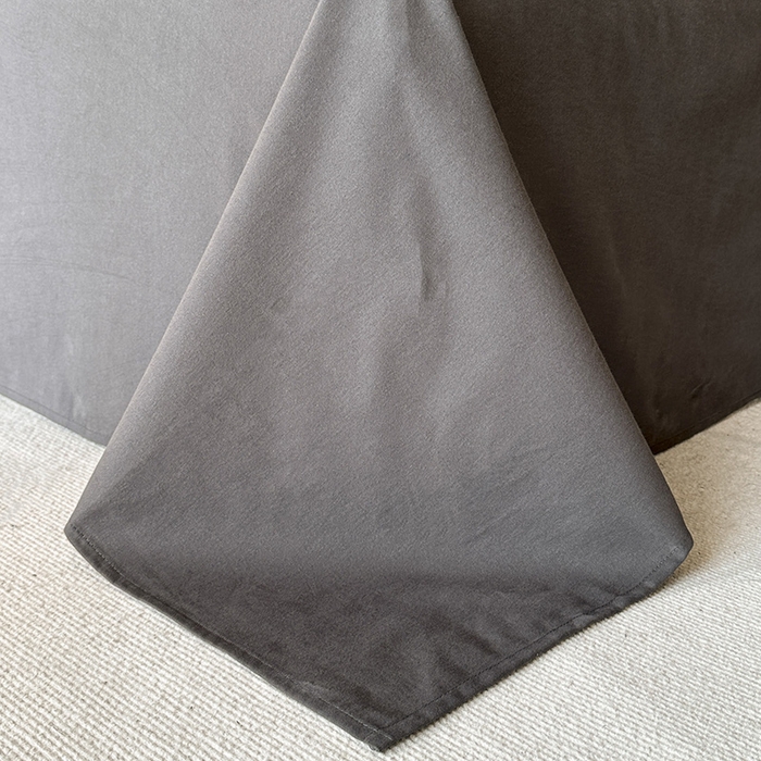 91家纺网 家纺一手货源 找家纺 蓝邻家纺 2025年新款全棉色织提花磨毛四件套 梵沐-焦糖黑