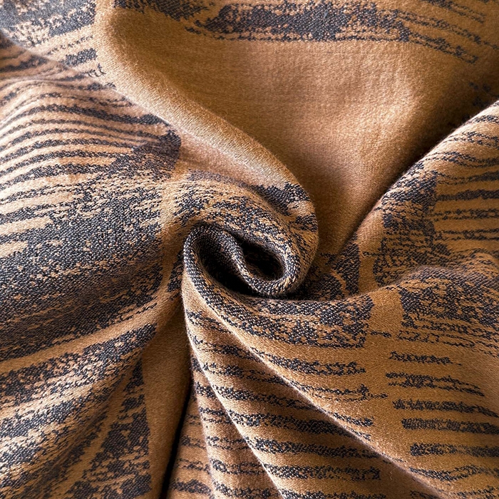 91家纺网 家纺一手货源 找家纺 蓝邻家纺 2025年新款全棉色织提花磨毛四件套 梵沐-焦糖黑