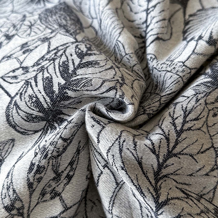 91家纺网 家纺一手货源 找家纺 蓝邻家纺 2025年新款全棉色织提花磨毛四件套 华尔兹-蓝