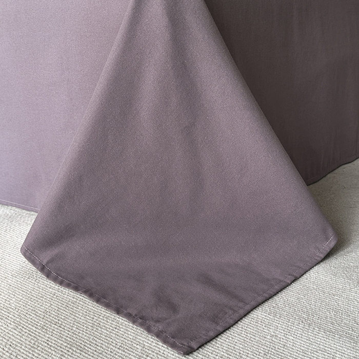 91家纺网 家纺一手货源 找家纺 蓝邻家纺 2025年新款全棉色织提花磨毛四件套 曼波夏-烟紫米