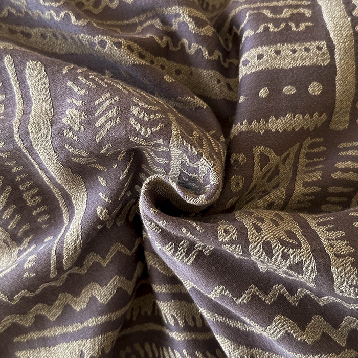 91家纺网 家纺一手货源 找家纺 蓝邻家纺 2025年新款全棉色织提花磨毛四件套 曼波夏-烟紫米