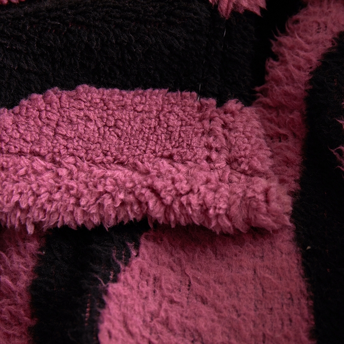 91家纺网 家纺一手货源 找家纺 楼兰公主毛毯专供 2025新款阳离子单层斑马纹毯毛毯毯子 酱紫