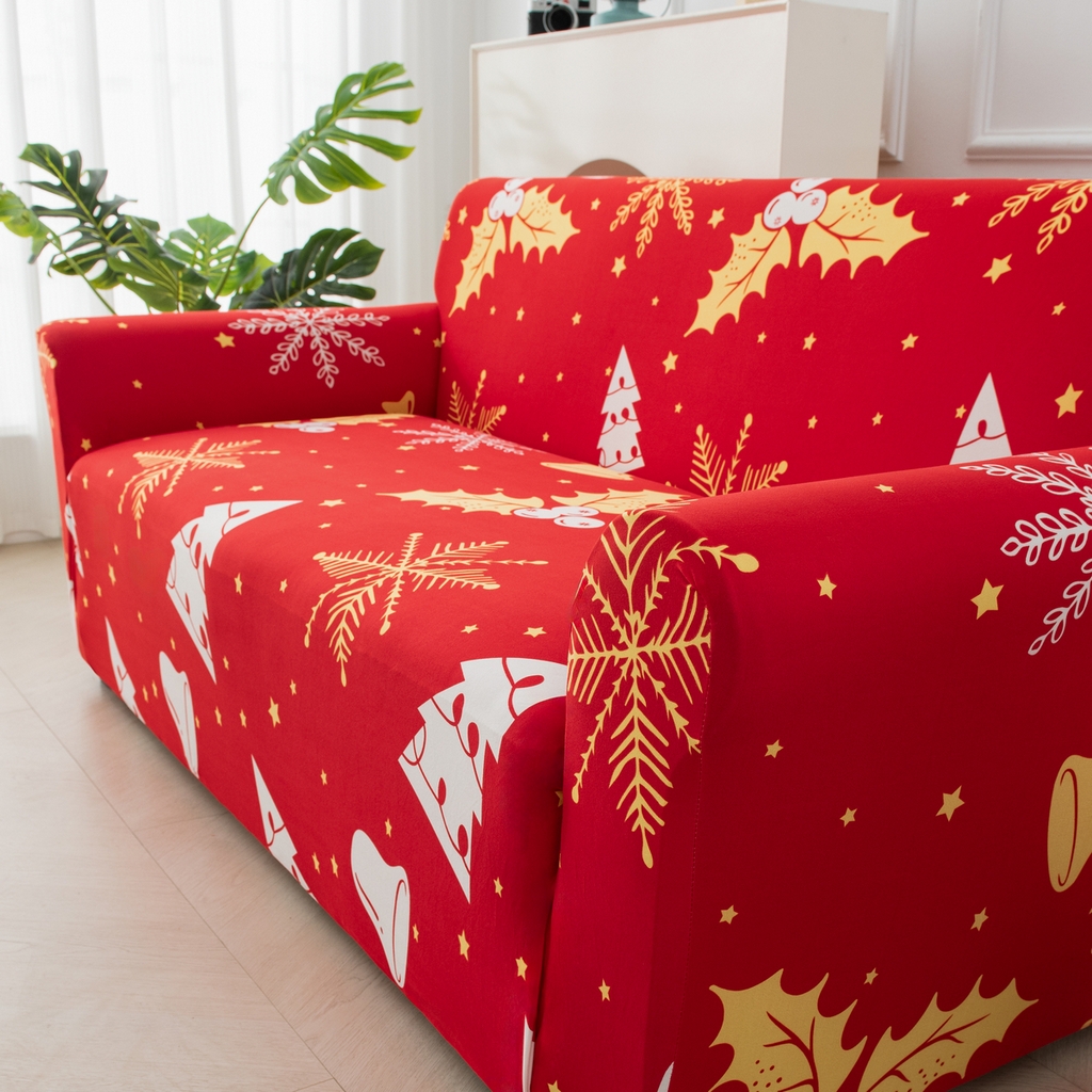 91家纺网 家纺一手货源 找家纺 （总）飞翔家纺 2025新款沙发套沙发垫圣诞款