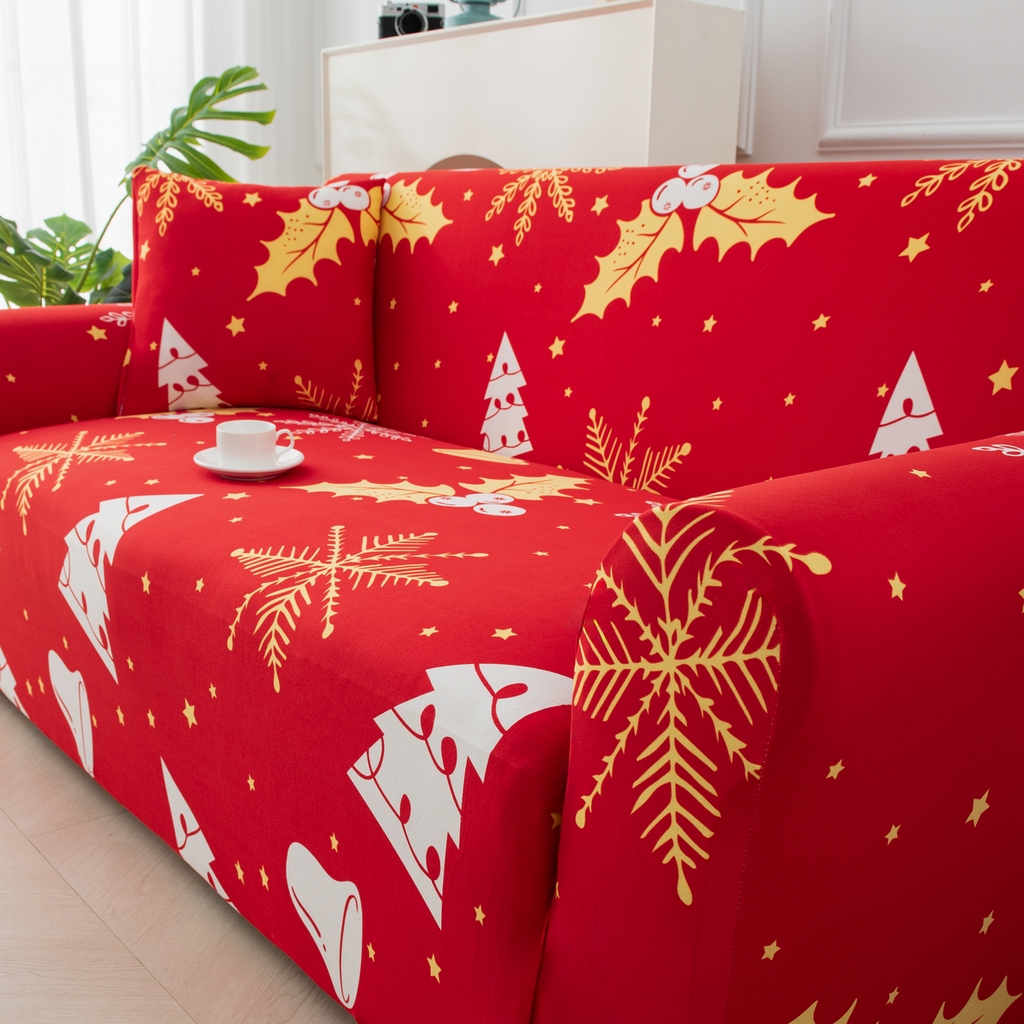 91家纺网 家纺一手货源 找家纺 （总）飞翔家纺 2025新款沙发套沙发垫圣诞款