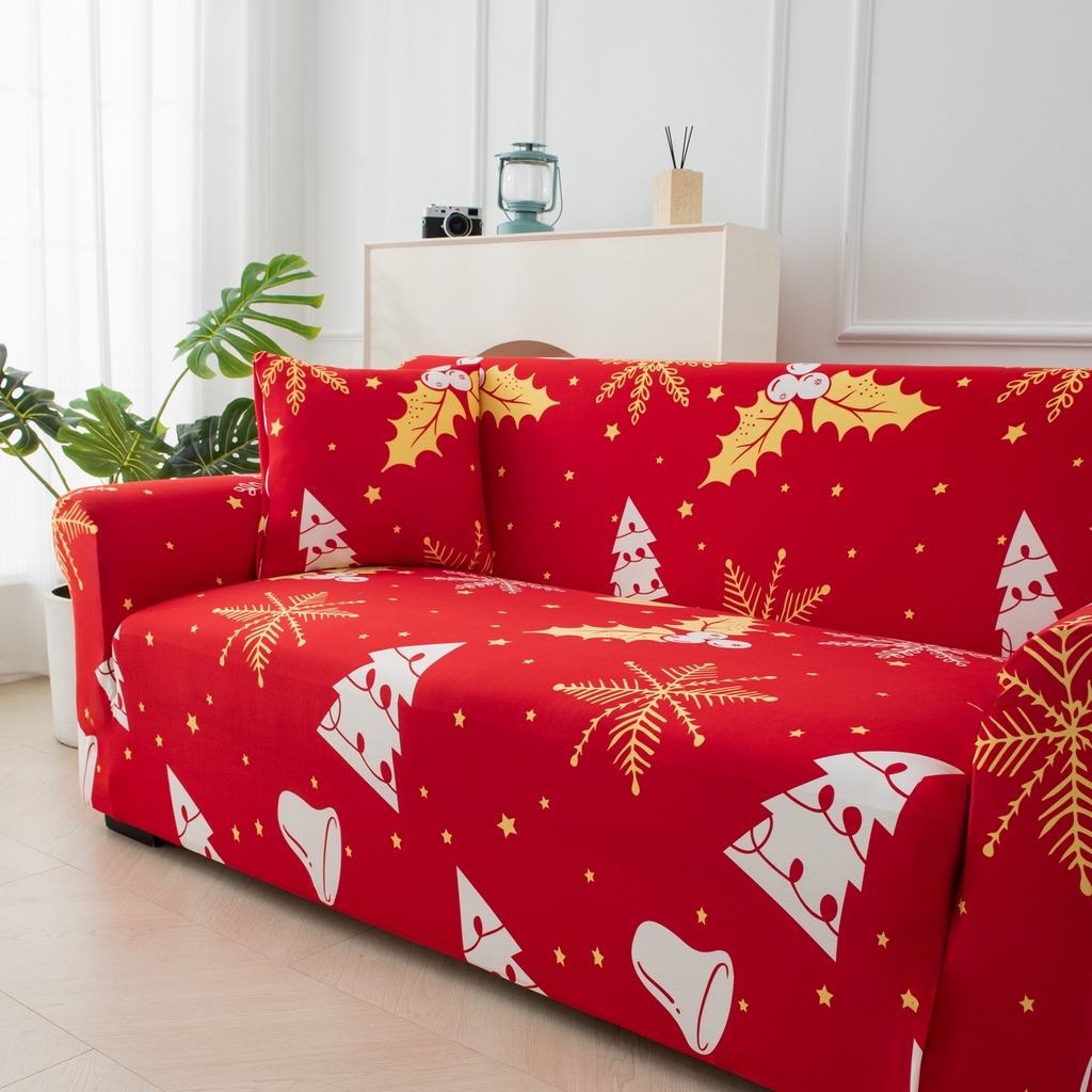 91家纺网 家纺一手货源 找家纺 （总）飞翔家纺 2025新款沙发套沙发垫圣诞款