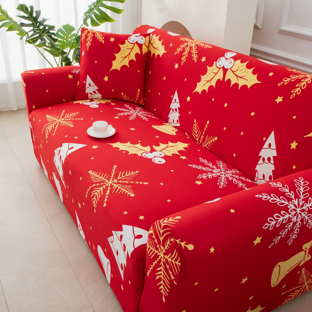 91家纺网 家纺一手货源 找家纺 （总）飞翔家纺 2025新款沙发套沙发垫圣诞款