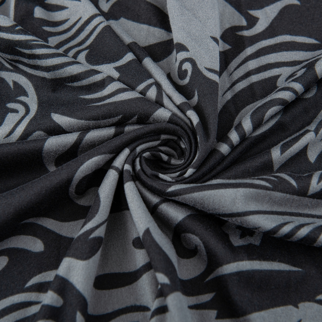 91家纺网 家纺一手货源 找家纺 飞翔家纺 2025新款沙发套沙发垫圣诞款 黑纹骷髅