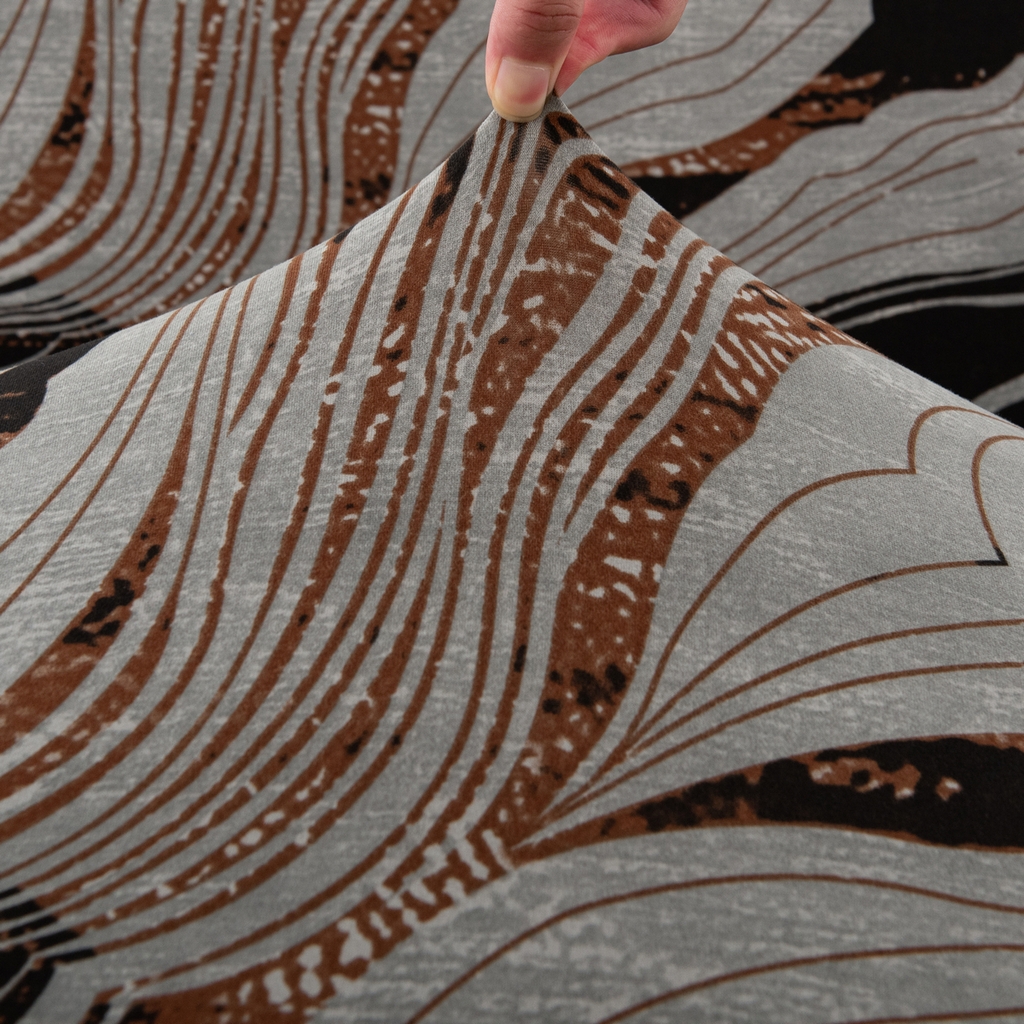 91家纺网 家纺一手货源 找家纺 飞翔家纺 2025新款沙发套沙发垫圣诞款 流金波纹