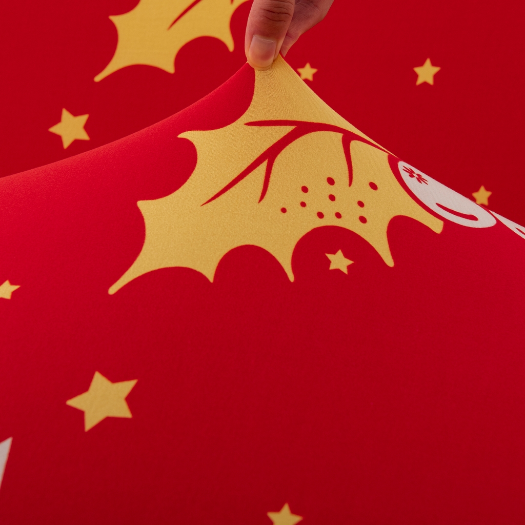 91家纺网 家纺一手货源 找家纺 飞翔家纺 2025新款沙发套沙发垫圣诞款 圣诞冬青