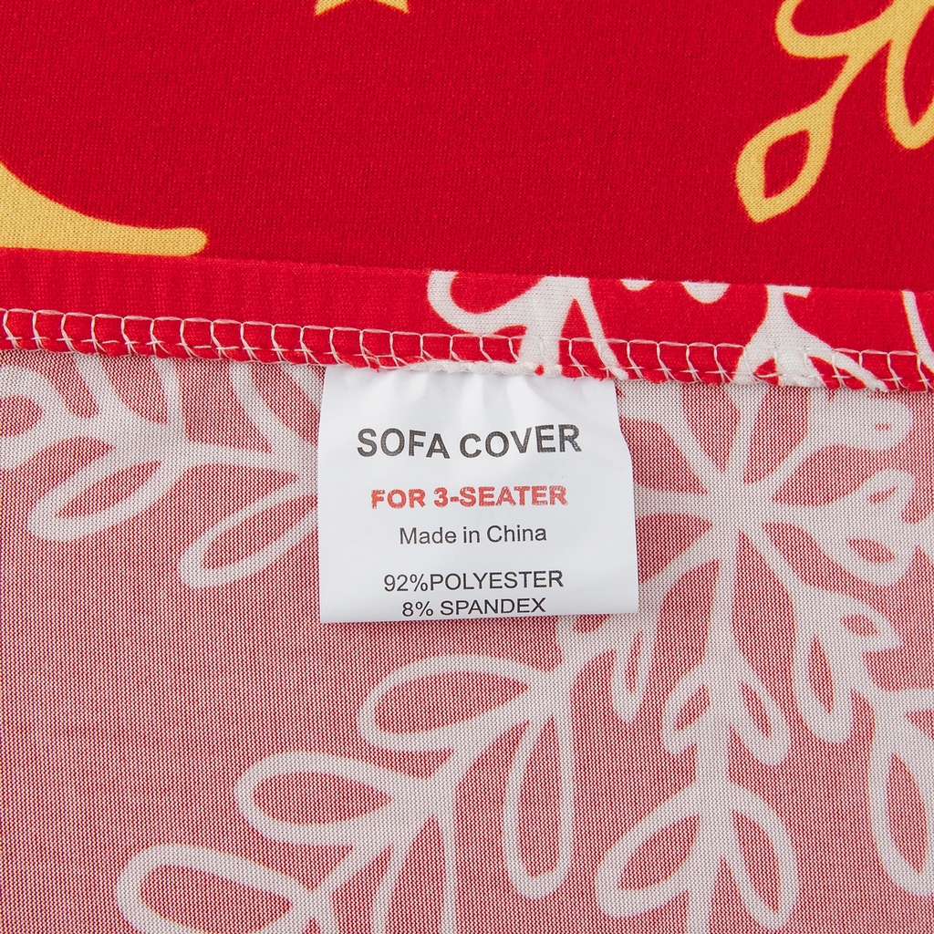 91家纺网 家纺一手货源 找家纺 飞翔家纺 2025新款沙发套沙发垫圣诞款 圣诞冬青