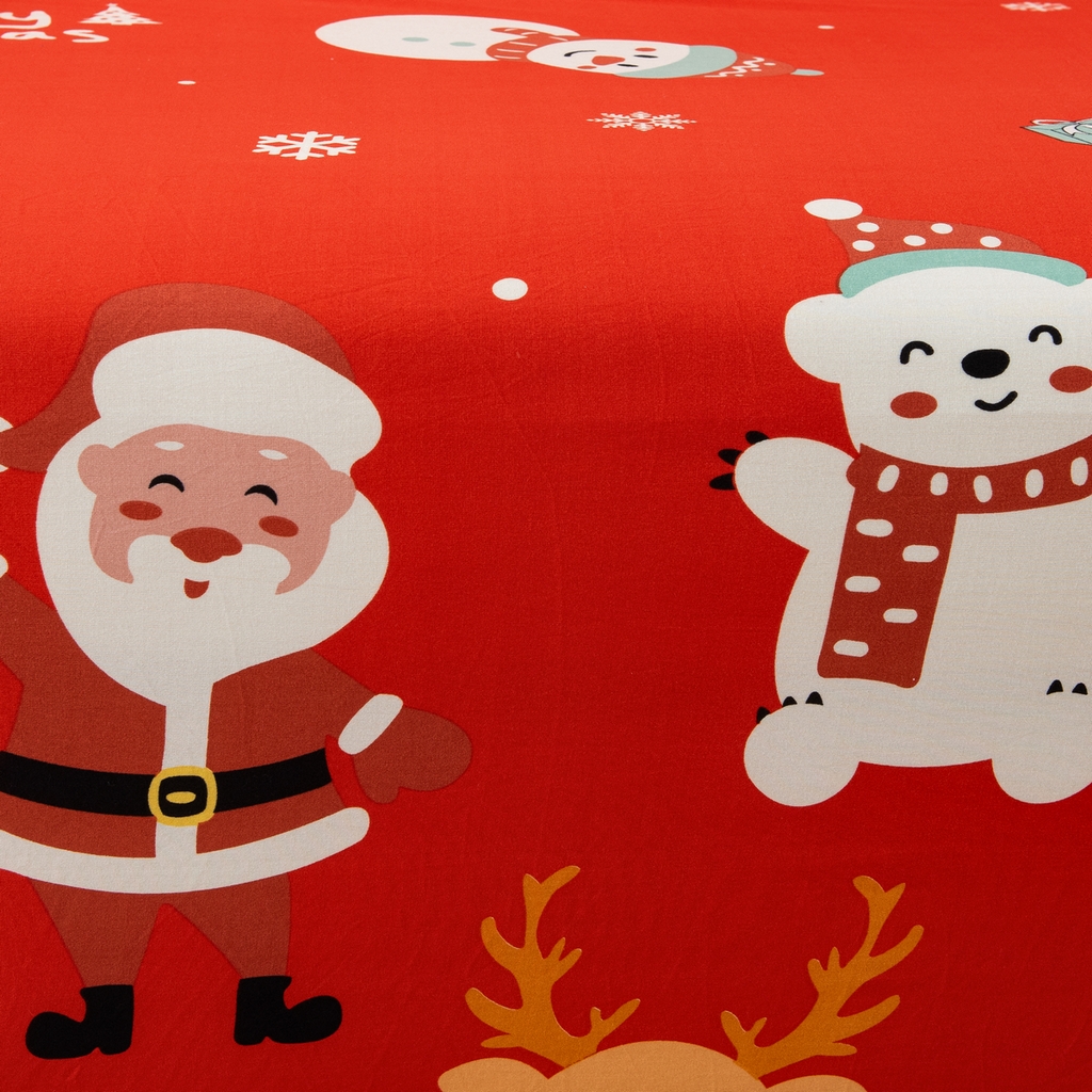 91家纺网 家纺一手货源 找家纺 飞翔家纺 2025新款沙发套沙发垫圣诞款 圣诞欢歌