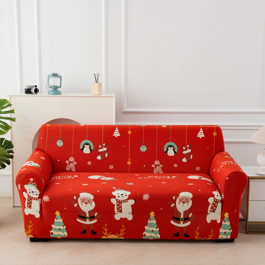飛翔家紡 2025新款沙發套沙發墊圣誕款 圣誕歡歌