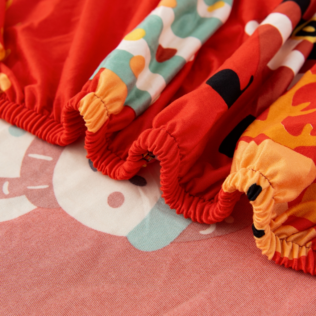 91家纺网 家纺一手货源 找家纺 飞翔家纺 2025新款沙发套沙发垫圣诞款 圣诞欢歌