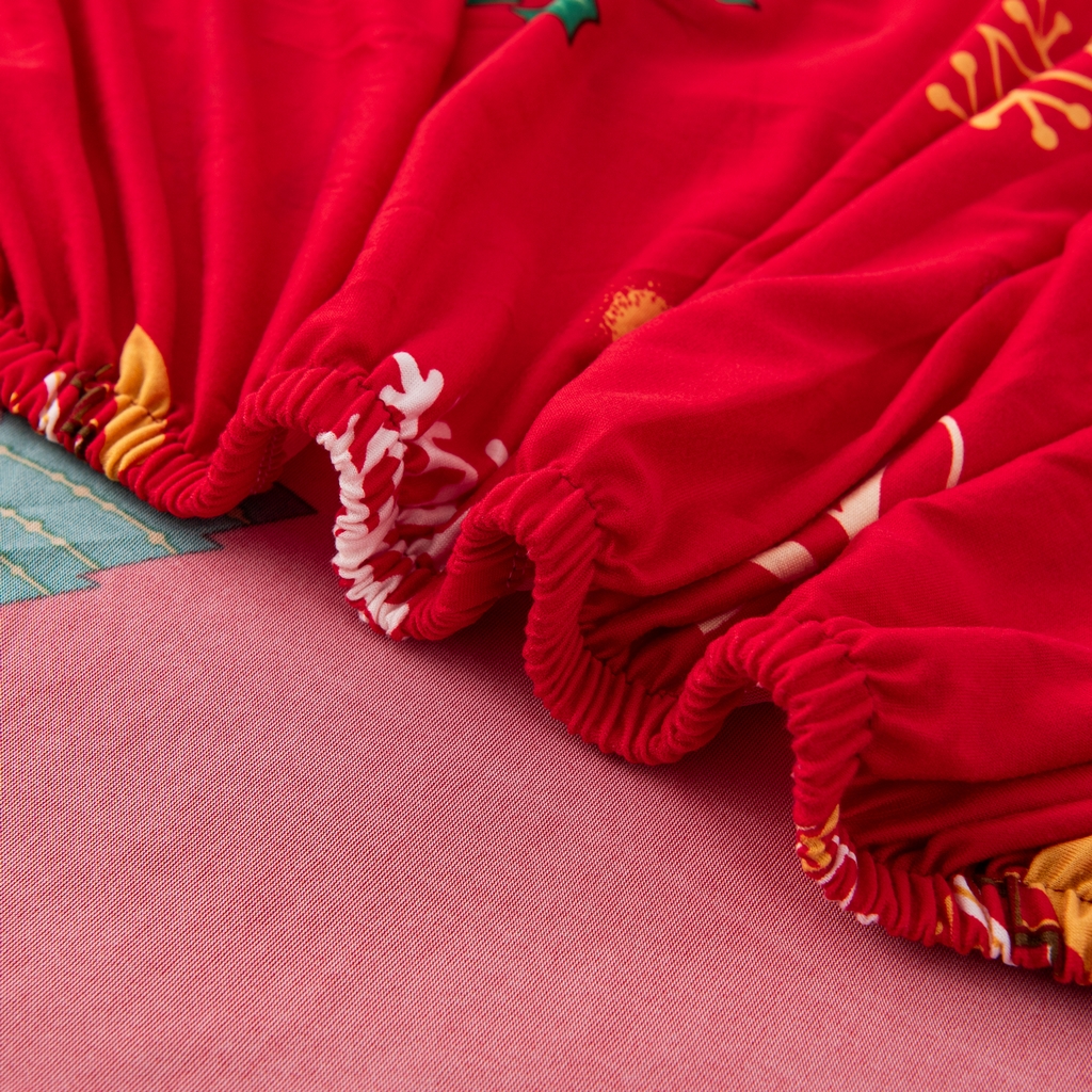 91家纺网 家纺一手货源 找家纺 飞翔家纺 2025新款沙发套沙发垫圣诞款 圣诞驯鹿