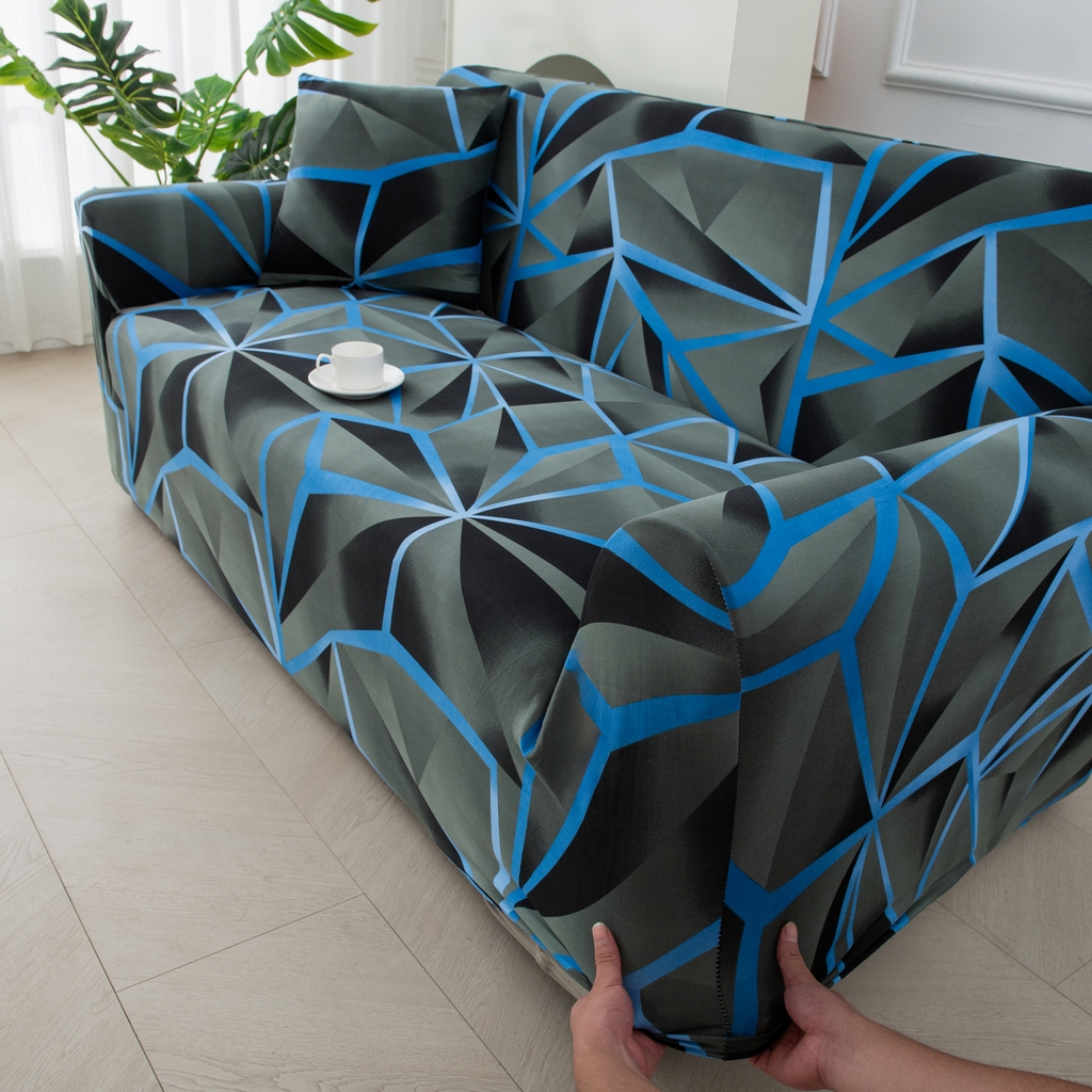 91家纺网 家纺一手货源 找家纺 飞翔家纺 2025新款沙发套沙发垫圣诞款 星芒轨迹