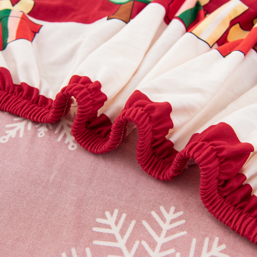 91家纺网 家纺一手货源 找家纺 飞翔家纺 2025新款沙发套沙发垫圣诞款 雪夜老人